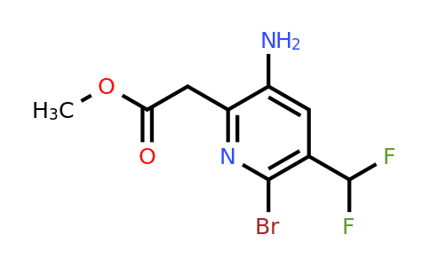 1805054-49-2 | Methyl 5-amino-2-bromo-3-(difluoromethyl)pyridine-6-acetate