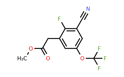 1805057-29-7 | Methyl 3-cyano-2-fluoro-5-(trifluoromethoxy)phenylacetate