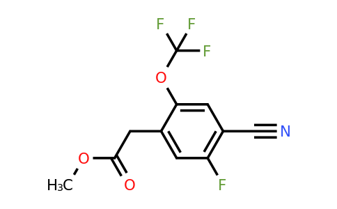 1805057-37-7 | Methyl 4-cyano-5-fluoro-2-(trifluoromethoxy)phenylacetate