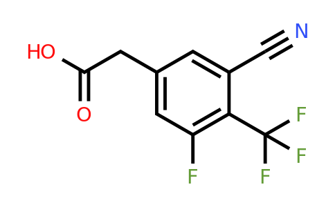 1805057-93-5 | 3-Cyano-5-fluoro-4-(trifluoromethyl)phenylacetic acid