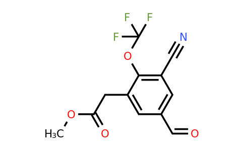 1805058-08-5 | Methyl 3-cyano-5-formyl-2-(trifluoromethoxy)phenylacetate