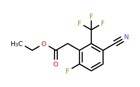 1805058-15-4 | Ethyl 3-cyano-6-fluoro-2-(trifluoromethyl)phenylacetate