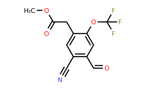 1805058-16-5 | Methyl 5-cyano-4-formyl-2-(trifluoromethoxy)phenylacetate