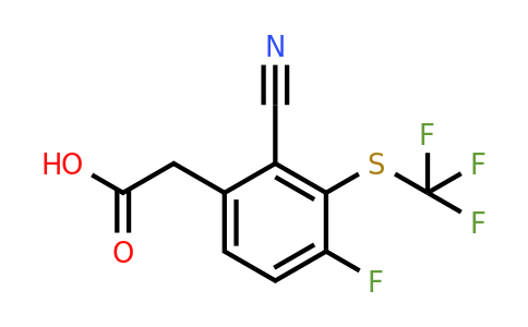 1805058-69-8 | 2-Cyano-4-fluoro-3-(trifluoromethylthio)phenylacetic acid