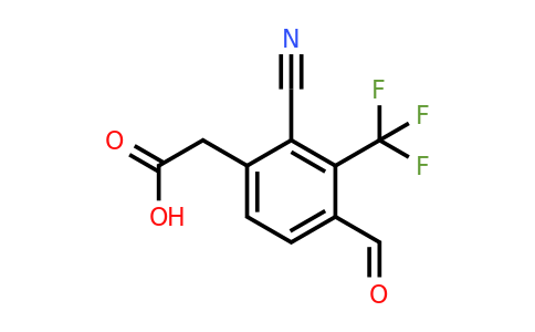 1805058-85-8 | 2-Cyano-4-formyl-3-(trifluoromethyl)phenylacetic acid