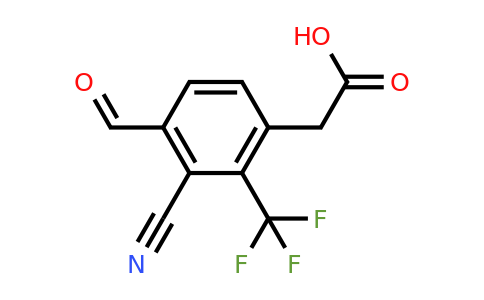 1805058-90-5 | 3-Cyano-4-formyl-2-(trifluoromethyl)phenylacetic acid