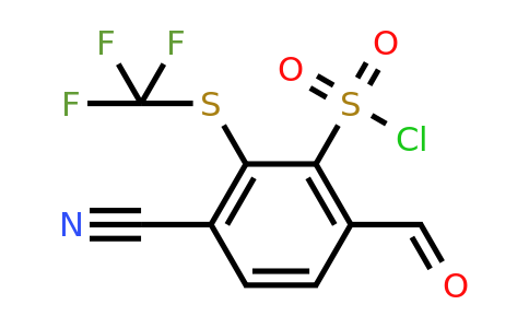 1805059-28-2 | 3-Cyano-6-formyl-2-(trifluoromethylthio)benzenesulfonylchloride
