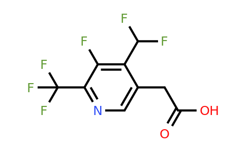 4-(Difluoromethyl)-3-fluoro-2-(trifluoromethyl)pyridine-5-acetic acid