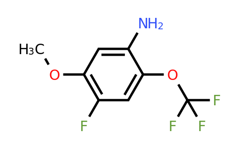 1805065-87-5 | 4-Fluoro-5-methoxy-2-(trifluoromethoxy)aniline