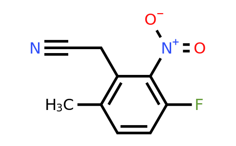 1805069-15-1 | 3-Fluoro-6-methyl-2-nitrophenylacetonitrile
