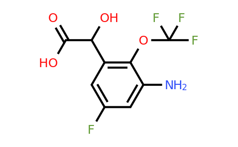 1805072-87-0 | 3-Amino-5-fluoro-2-(trifluoromethoxy)mandelic acid