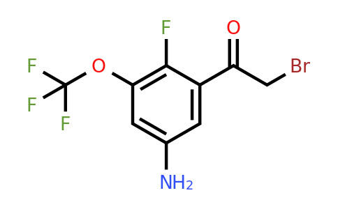 1805073-10-2 | 5'-Amino-2'-fluoro-3'-(trifluoromethoxy)phenacyl bromide