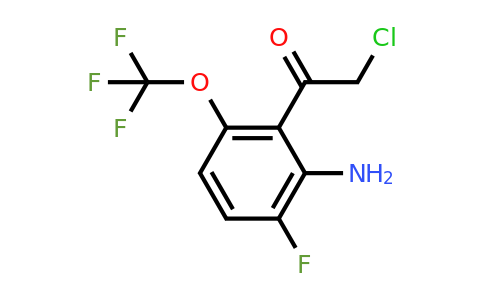 1805073-16-8 | 2'-Amino-3'-fluoro-6'-(trifluoromethoxy)phenacyl chloride