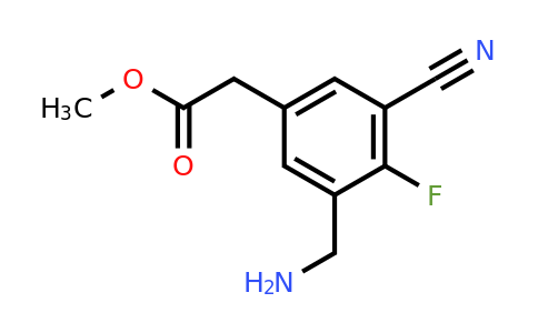 1805081-71-3 | Methyl 3-aminomethyl-5-cyano-4-fluorophenylacetate