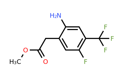 1805085-72-6 | Methyl 2-amino-5-fluoro-4-(trifluoromethyl)phenylacetate