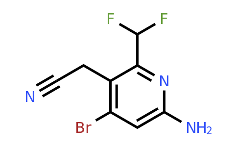 1805089-57-9 | 6-Amino-4-bromo-2-(difluoromethyl)pyridine-3-acetonitrile