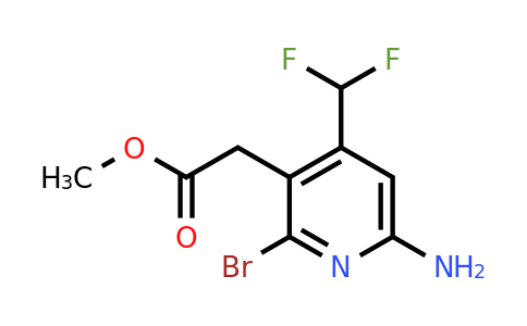 1805093-47-3 | Methyl 6-amino-2-bromo-4-(difluoromethyl)pyridine-3-acetate