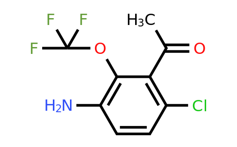 1805095-82-2 | 3'-Amino-6'-chloro-2'-(trifluoromethoxy)acetophenone