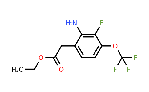 1805096-55-2 | Ethyl 2-amino-3-fluoro-4-(trifluoromethoxy)phenylacetate