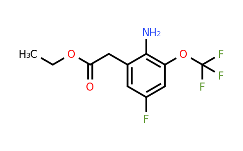 1805096-60-9 | Ethyl 2-amino-5-fluoro-3-(trifluoromethoxy)phenylacetate