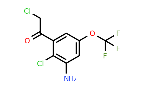 1805097-73-7 | 3'-Amino-2'-chloro-5'-(trifluoromethoxy)phenacyl chloride