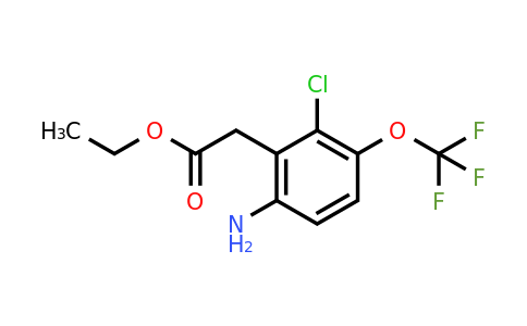 Ethyl 6-amino-2-chloro-3-(trifluoromethoxy)phenylacetate