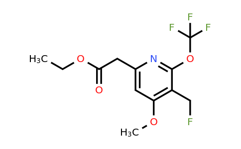 Ethyl 3-(fluoromethyl)-4-methoxy-2-(trifluoromethoxy)pyridine-6-acetate