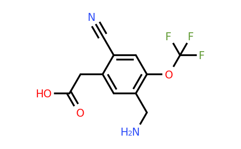 1805098-85-4 | 5-Aminomethyl-2-cyano-4-(trifluoromethoxy)phenylacetic acid