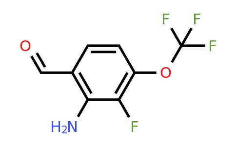 1805099-33-5 | 2-Amino-3-fluoro-4-(trifluoromethoxy)benzaldehyde