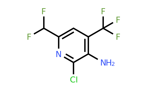 1805099-59-5 | 3-Amino-2-chloro-6-(difluoromethyl)-4-(trifluoromethyl)pyridine