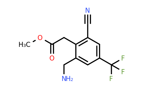 1805099-90-4 | Methyl 2-aminomethyl-6-cyano-4-(trifluoromethyl)phenylacetate