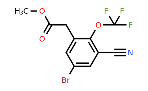 1805100-42-8 | Methyl 5-bromo-3-cyano-2-(trifluoromethoxy)phenylacetate