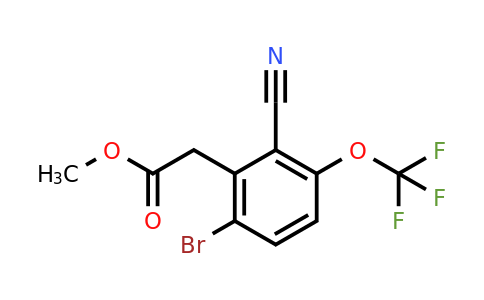 1805100-56-4 | Methyl 6-bromo-2-cyano-3-(trifluoromethoxy)phenylacetate