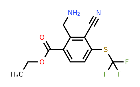 1805100-70-2 | Ethyl 2-aminomethyl-3-cyano-4-(trifluoromethylthio)benzoate