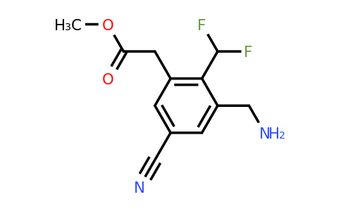1805100-74-6 | Methyl 3-aminomethyl-5-cyano-2-(difluoromethyl)phenylacetate