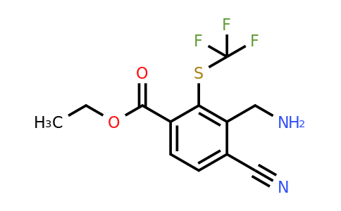 1805100-90-6 | Ethyl 3-aminomethyl-4-cyano-2-(trifluoromethylthio)benzoate