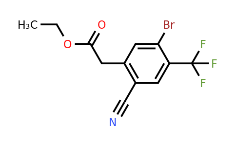 1805101-47-6 | Ethyl 5-bromo-2-cyano-4-(trifluoromethyl)phenylacetate