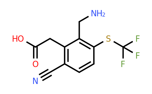 1805101-56-7 | 2-Aminomethyl-6-cyano-3-(trifluoromethylthio)phenylacetic acid