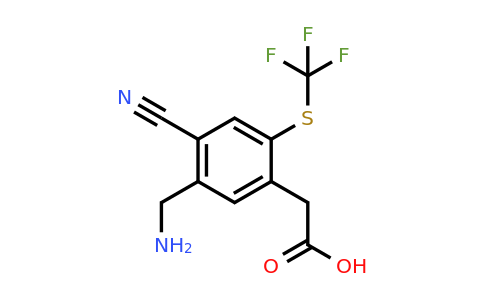 1805101-63-6 | 5-Aminomethyl-4-cyano-2-(trifluoromethylthio)phenylacetic acid
