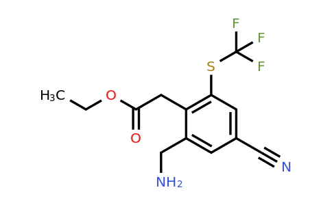 1805101-70-5 | Ethyl 2-aminomethyl-4-cyano-6-(trifluoromethylthio)phenylacetate