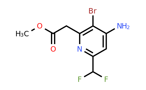 1805102-28-6 | Methyl 4-amino-3-bromo-6-(difluoromethyl)pyridine-2-acetate