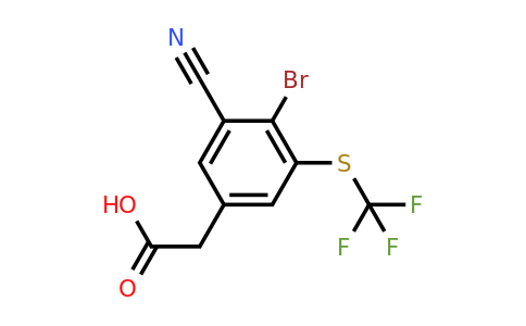 1805103-03-0 | 4-Bromo-3-cyano-5-(trifluoromethylthio)phenylacetic acid