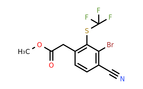 1805103-10-9 | Methyl 3-bromo-4-cyano-2-(trifluoromethylthio)phenylacetate