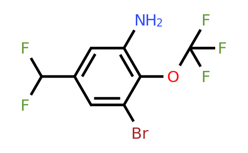1805104-48-6 | 3-Bromo-5-difluoromethyl-2-(trifluoromethoxy)aniline