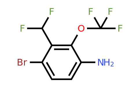 1805104-54-4 | 4-Bromo-3-difluoromethyl-2-(trifluoromethoxy)aniline