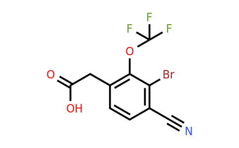 1805105-00-3 | 3-Bromo-4-cyano-2-(trifluoromethoxy)phenylacetic acid