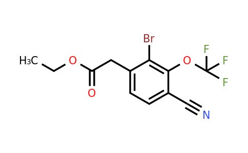 Ethyl 2-bromo-4-cyano-3-(trifluoromethoxy)phenylacetate
