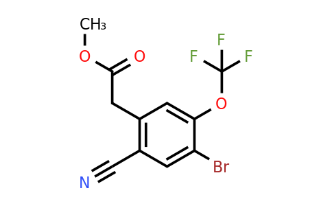 1805105-50-3 | Methyl 4-bromo-2-cyano-5-(trifluoromethoxy)phenylacetate
