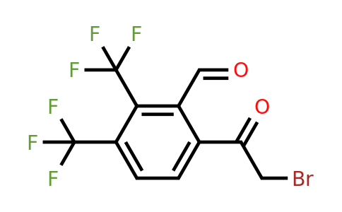 1805106-66-4 | 3',4'-Bis(trifluoromethyl)-2'-formylphenacyl bromide