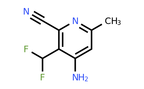 4-Amino-2-cyano-3-(difluoromethyl)-6-methylpyridine